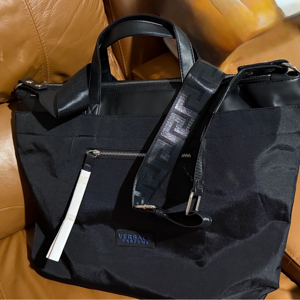 Versace Black Messenger Bag UNISEX NEW